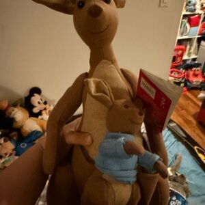 Disney Brown Kangaroo with Blue-Sweater Joey Plush